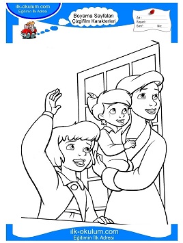 Çocuklar İçin Peter Pan Boyama Sayfaları 